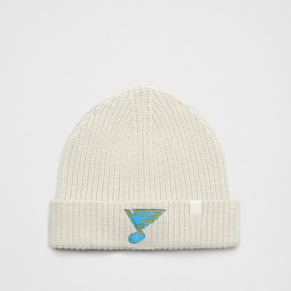 St. Louis Blues lululemon Unisex Close-Fit Wool-Blend Ribbed Beanie - Heathered Bone | US 203169752