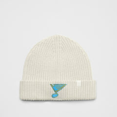 St. Louis Blues lululemon Unisex Close-Fit Wool-Blend Ribbed Beanie - Heathered Bone | US 203169752