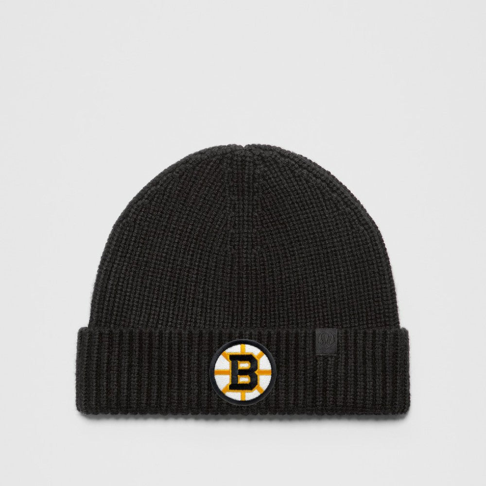 Boston Bruins lululemon Unisex Close-Fit Wool-Blend Ribbed Beanie - Black | US 203169771