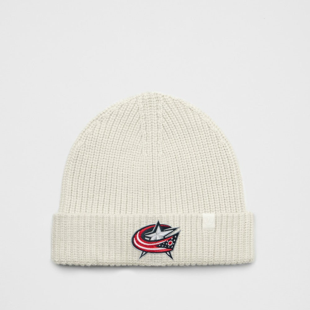 Columbus Blue Jackets lululemon Unisex Close-Fit Wool-Blend Ribbed Beanie - Heathered Bone | US 203169786