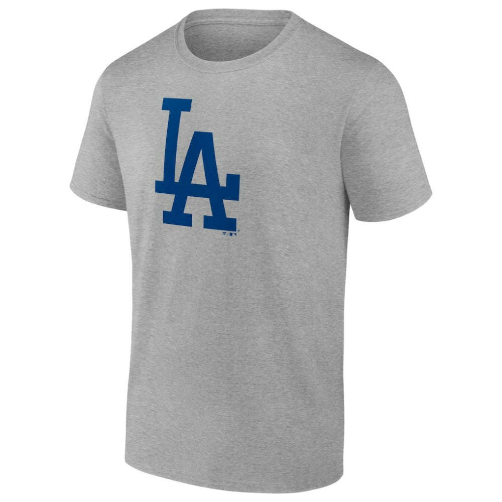 Shohei Ohtani Los Angeles Dodgers Player Name & Number T-Shirt - Heather Gray T-shirts