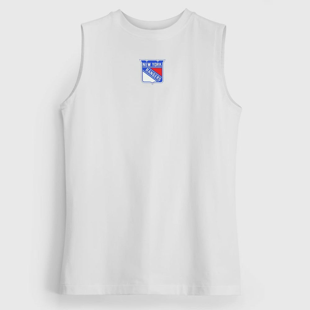 New York Rangers lululemon Women's All Yours Organic Cotton Tank Top - White | US 203169849