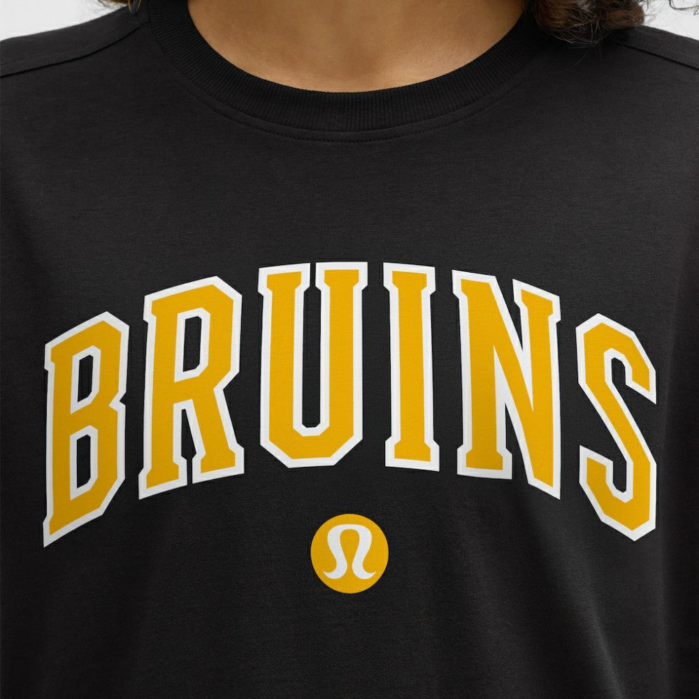 Boston Bruins lululemon Women's All Yours Organic Cotton T-Shirt - Black | US 203169853