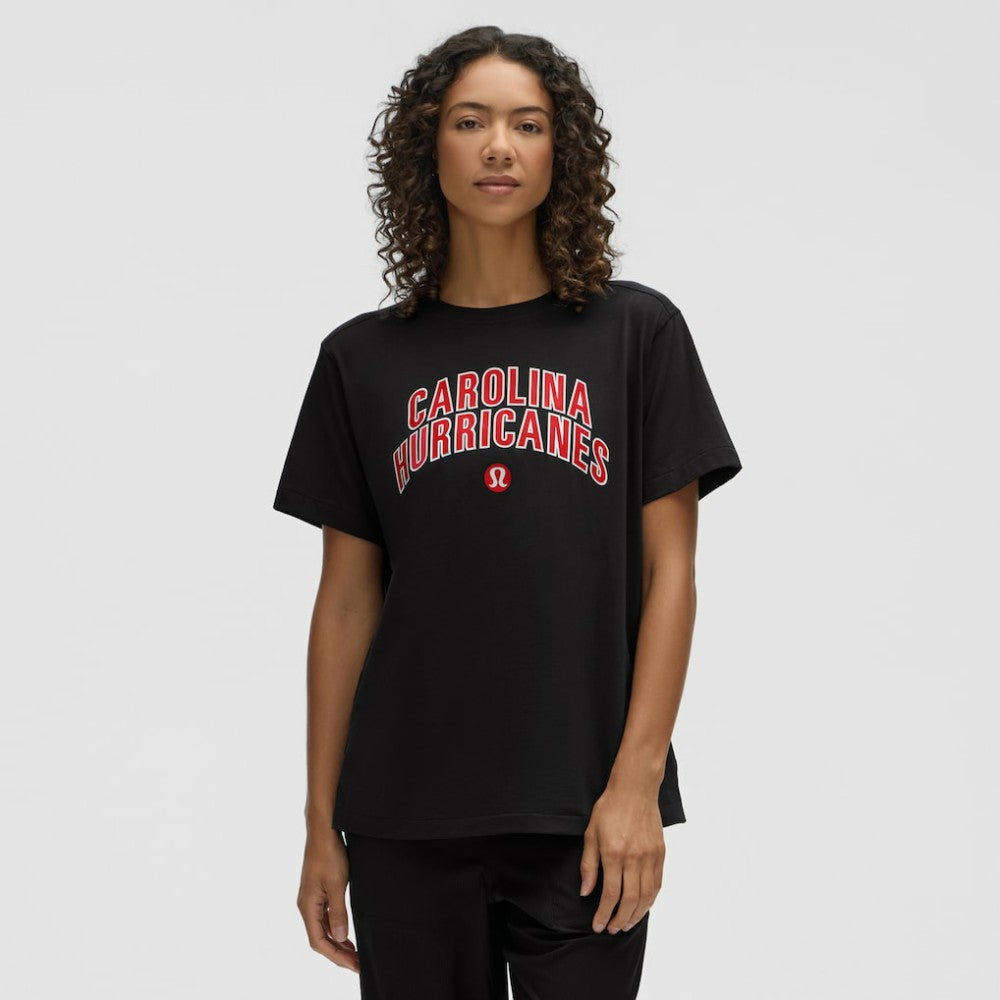 Carolina Hurricanes lululemon Women's All Yours Organic Cotton T-Shirt - Black | US 203169854