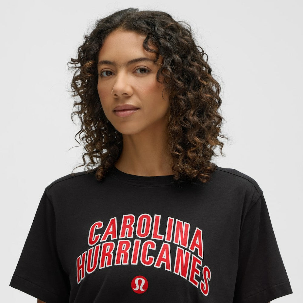 Carolina Hurricanes lululemon Women's All Yours Organic Cotton T-Shirt - Black | US 203169854