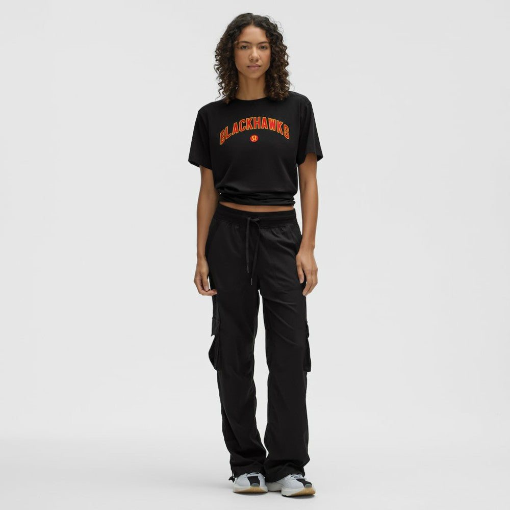 Chicago Blackhawks lululemon Women's All Yours Organic Cotton T-Shirt - Black | US 203169855