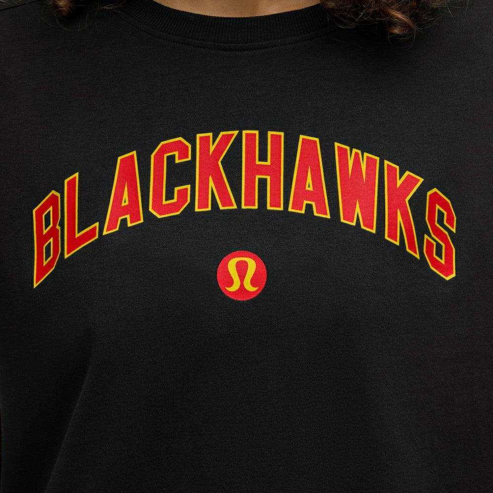 Chicago Blackhawks lululemon Women's All Yours Organic Cotton T-Shirt - Black | US 203169855