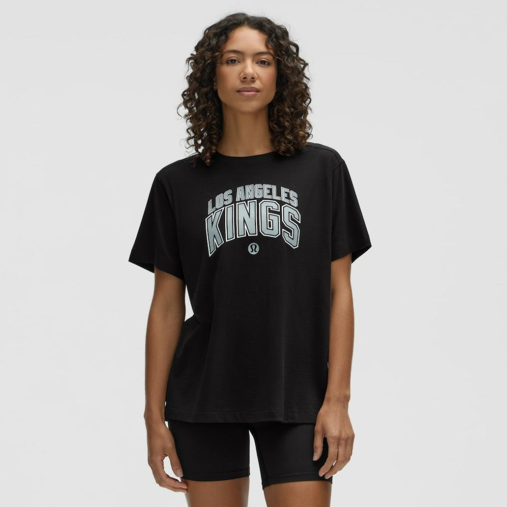 Los Angeles Kings lululemon Women's All Yours Organic Cotton T-Shirt - Black | US 203169857