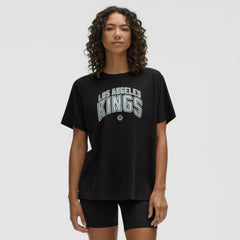 Los Angeles Kings lululemon Women's All Yours Organic Cotton T-Shirt - Black | US 203169857
