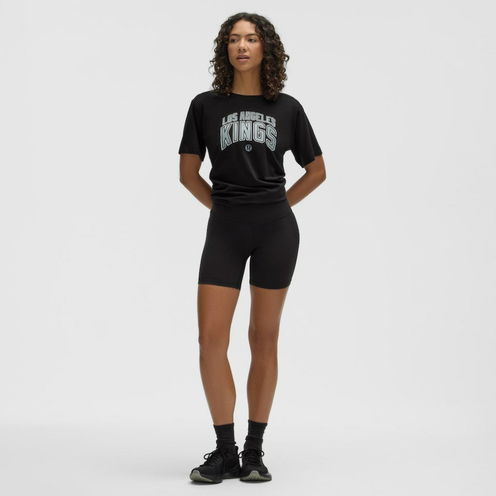 Los Angeles Kings lululemon Women's All Yours Organic Cotton T-Shirt - Black | US 203169857