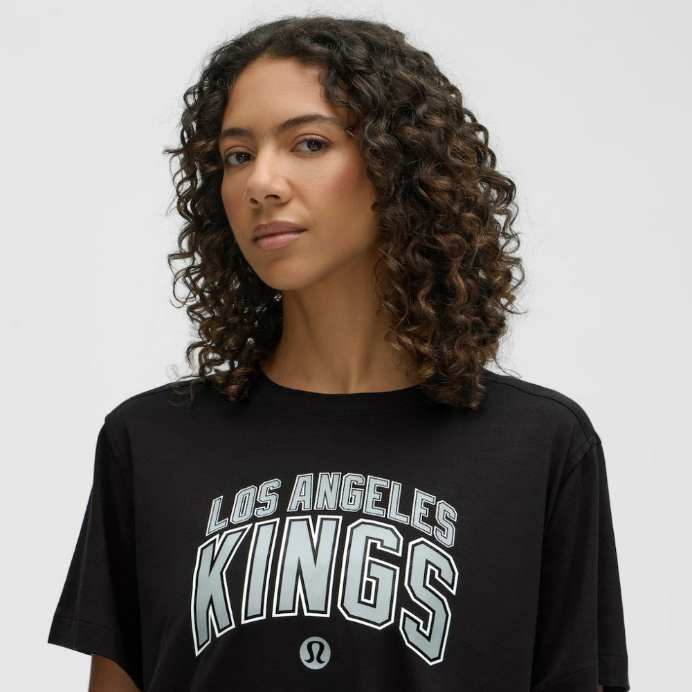 Los Angeles Kings lululemon Women's All Yours Organic Cotton T-Shirt - Black | US 203169857