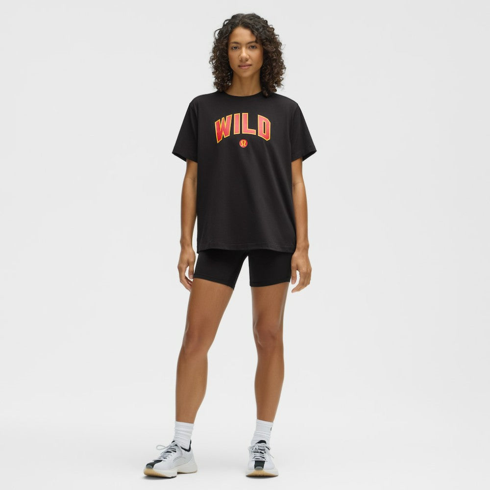Minnesota Wild lululemon Women's All Yours Organic Cotton T-Shirt - Black | US 203169858
