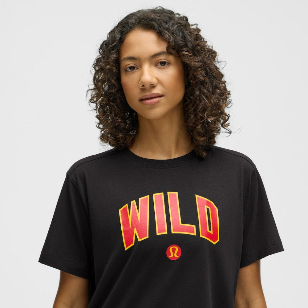 Minnesota Wild lululemon Women's All Yours Organic Cotton T-Shirt - Black | US 203169858