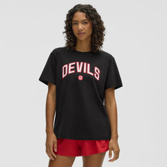 New Jersey Devils lululemon Women's All Yours Organic Cotton T-Shirt - Black | US 203169859