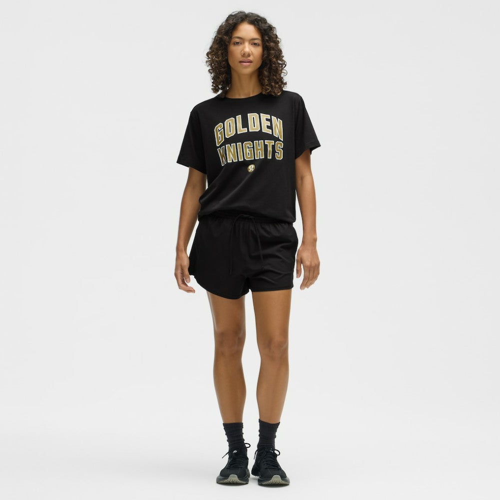 Vegas Golden Knights lululemon Women's All Yours Organic Cotton T-Shirt - Black | US 203169866