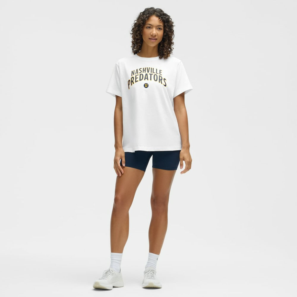 Nashville Predators lululemon Women's All Yours Organic Cotton T-Shirt - White | US 203169883