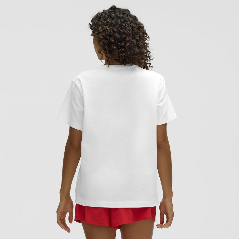 New York Rangers lululemon Women's All Yours Organic Cotton T-Shirt - White | US 203169885
