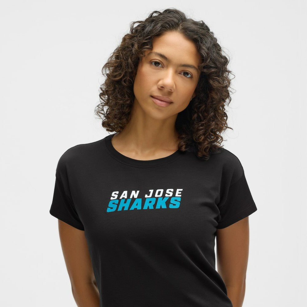 San Jose Sharks lululemon Women's Cates T-Shirt - Black | US 203169896