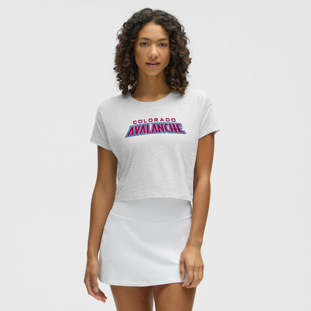 Colorado Avalanche lululemon Women's Cates T-Shirt - Heathered Core Ultra Light Grey | US 203169904