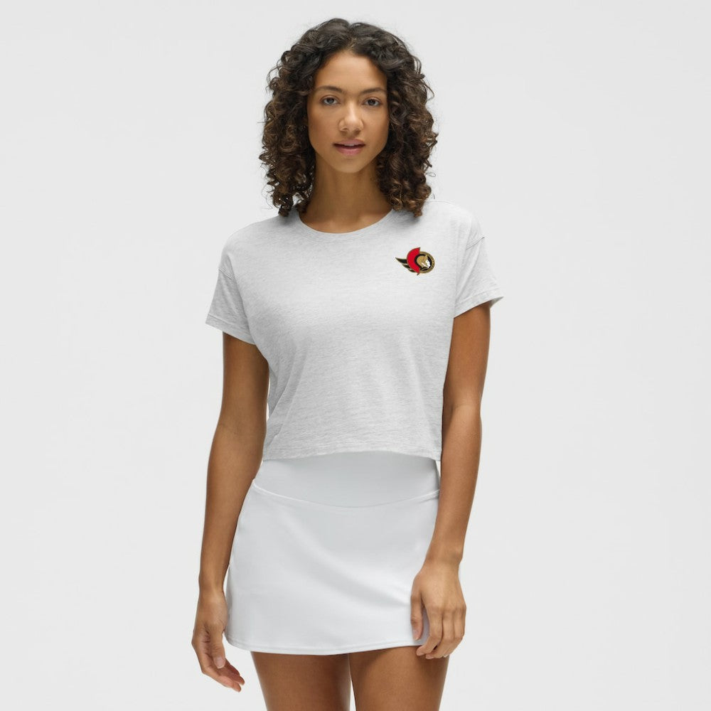 Ottawa Senators lululemon Women's Cates T-Shirt - Heathered Core Ultra Light Grey | US 203169906