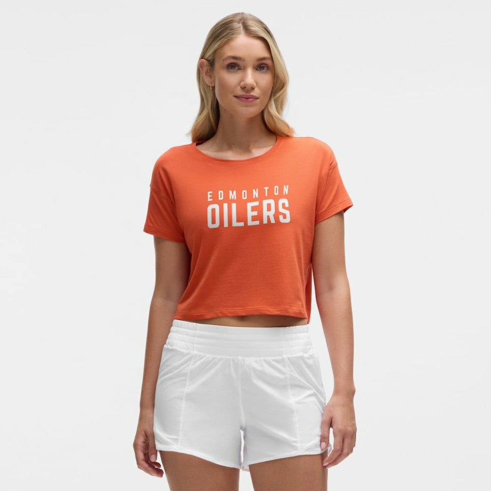 Edmonton Oilers lululemon Women's Cates T-Shirt - Sienna | US 203169913