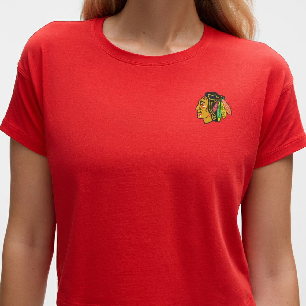 Chicago Blackhawks lululemon Women's Cates T-Shirt - True Red | US 203169917