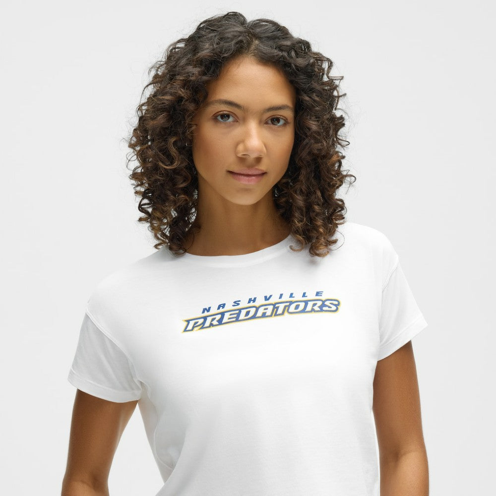 Nashville Predators lululemon Women's Cates T-Shirt - White | US 203169926