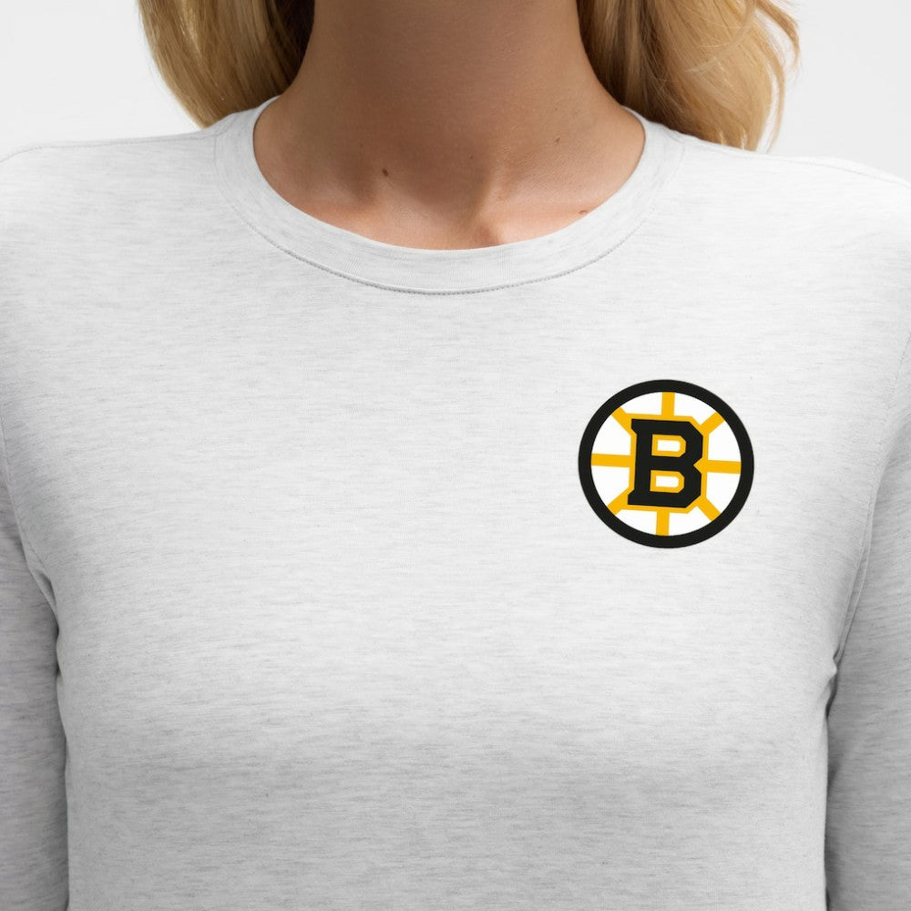 Boston Bruins lululemon Women's Love Long Sleeve T-Shirt - Heathered Core Ultra Light Grey | US 203169985