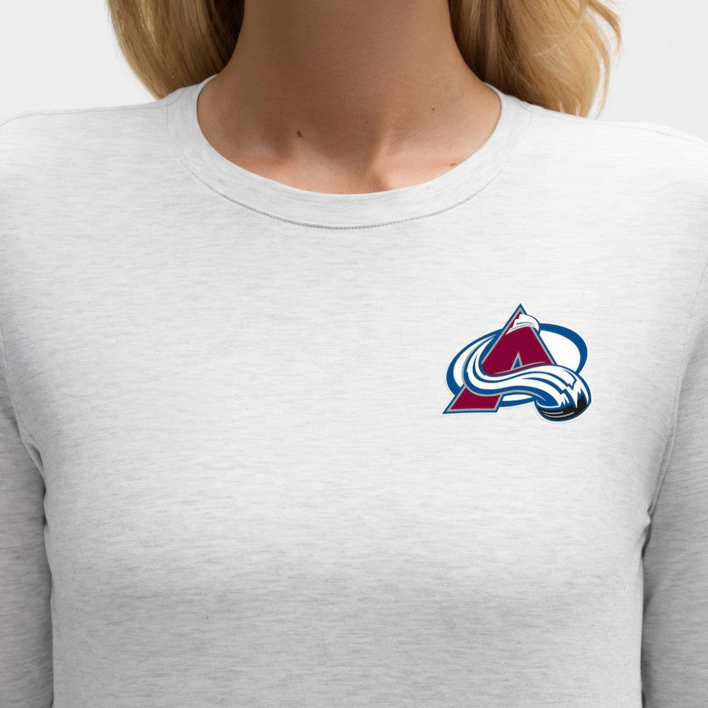 Colorado Avalanche lululemon Women's Love Long Sleeve T-Shirt - Heathered Core Ultra Light Grey | US 203169987
