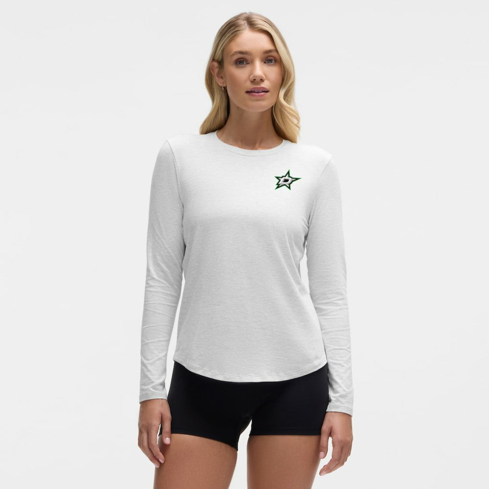 Dallas Stars lululemon Women's Love Long Sleeve T-Shirt - Heathered Core Ultra Light Grey | US 203169988