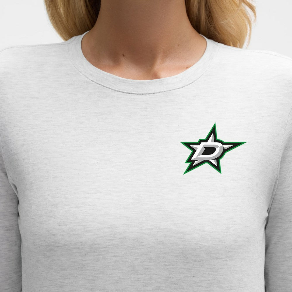 Dallas Stars lululemon Women's Love Long Sleeve T-Shirt - Heathered Core Ultra Light Grey | US 203169988