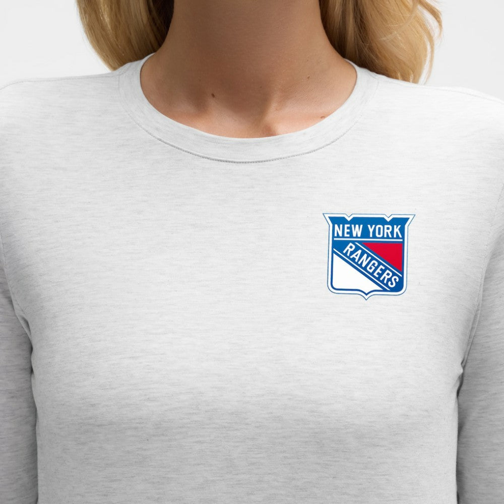 New York Rangers lululemon Women's Love Long Sleeve T-Shirt - Heathered Core Ultra Light Grey | US 203169996