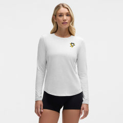 Pittsburgh Penguins lululemon Women's Love Long Sleeve T-Shirt - Heathered Core Ultra Light Grey | US 203169998