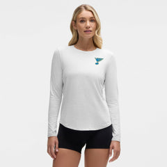 St. Louis Blues lululemon Women's Love Long Sleeve T-Shirt - Heathered Core Ultra Light Grey | US 203170000