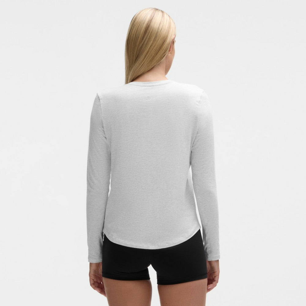 St. Louis Blues lululemon Women's Love Long Sleeve T-Shirt - Heathered Core Ultra Light Grey | US 203170000