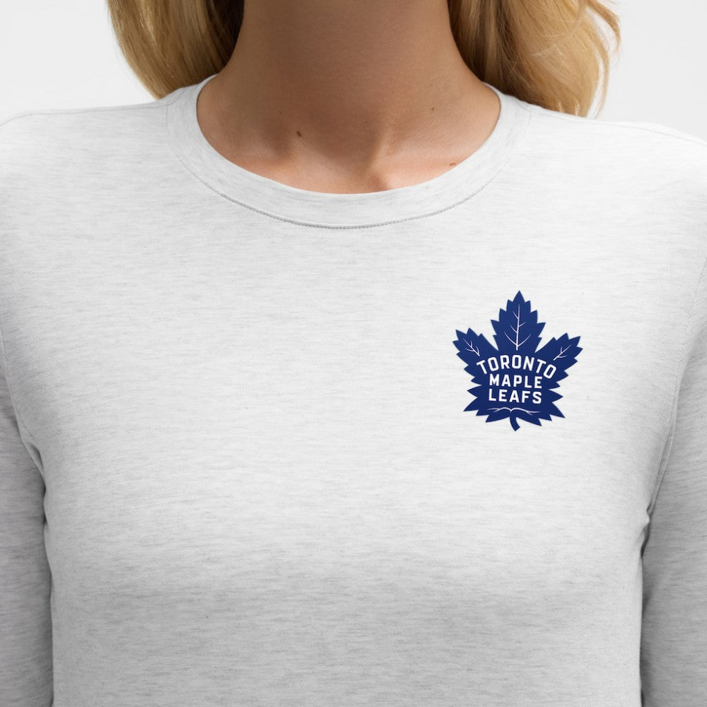 Toronto Maple Leafs lululemon Women's Love Long Sleeve T-Shirt - Heathered Core Ultra Light Grey | US 203170002