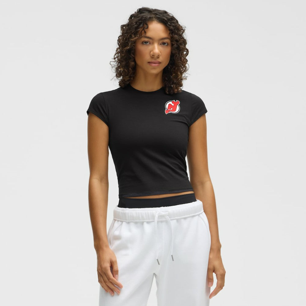 New Jersey Devils lululemon Women's Baby T-Shirt - Black | US 203170012