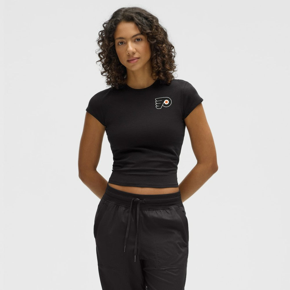 Philadelphia Flyers lululemon Women's Baby T-Shirt - Black | US 203170013