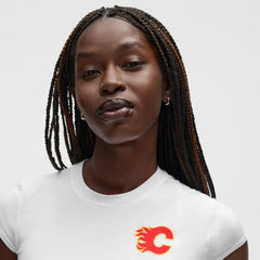 Calgary Flames lululemon Women's Baby T-Shirt - White | US 203170018