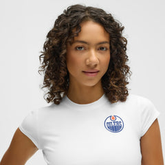 Edmonton Oilers lululemon Women's Baby T-Shirt - White | US 203170023