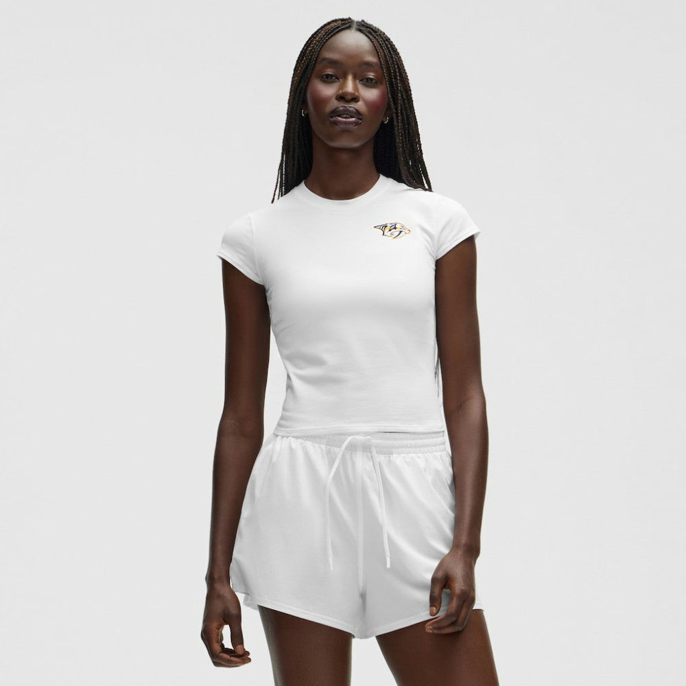 Nashville Predators lululemon Women's Baby T-Shirt - White | US 203170027