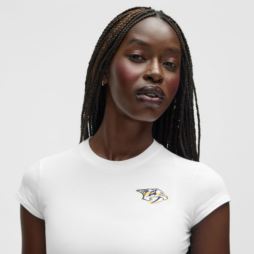 Nashville Predators lululemon Women's Baby T-Shirt - White | US 203170027