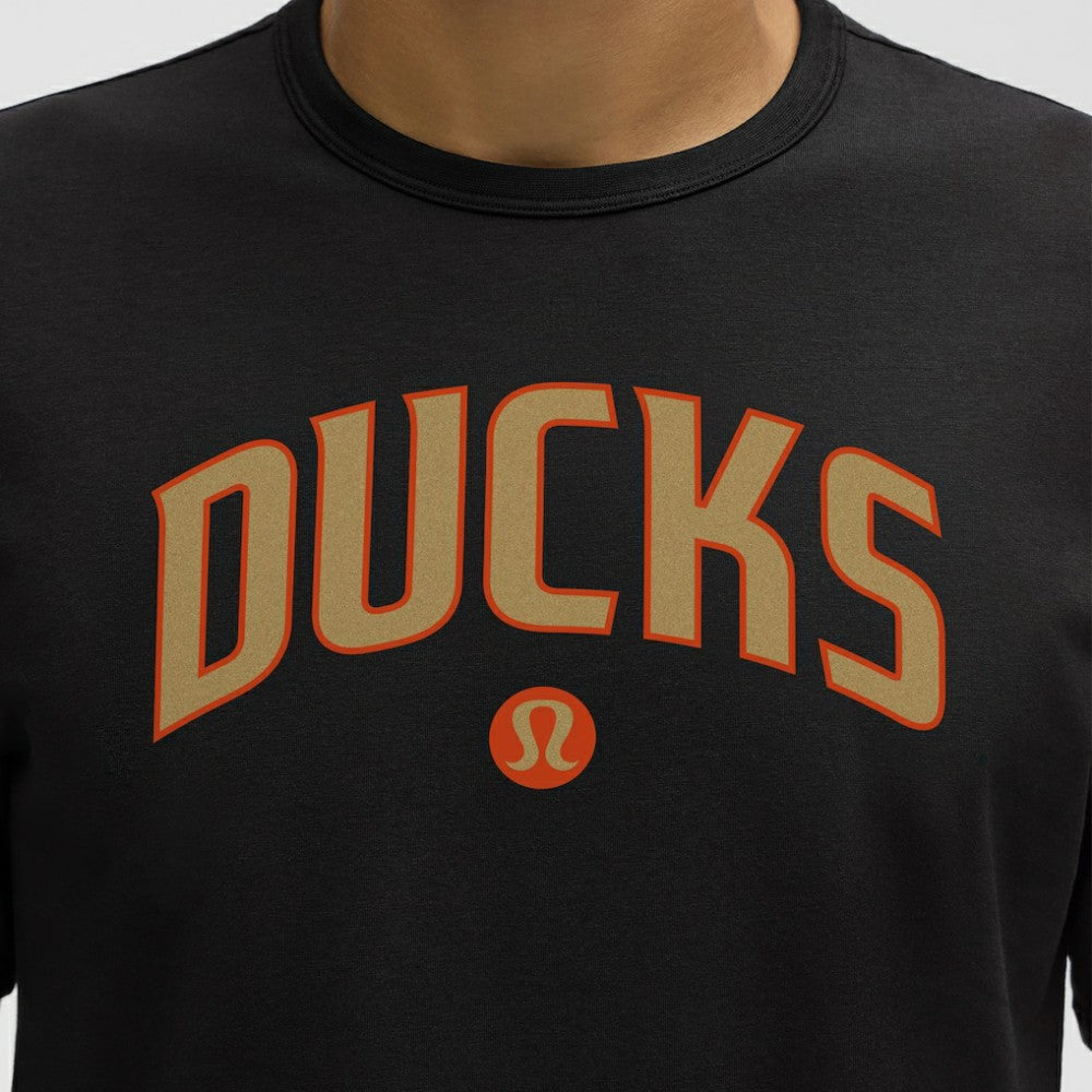 Anaheim Ducks lululemon Organic Cotton Classic-Fit T-Shirt - Black | US 203170039