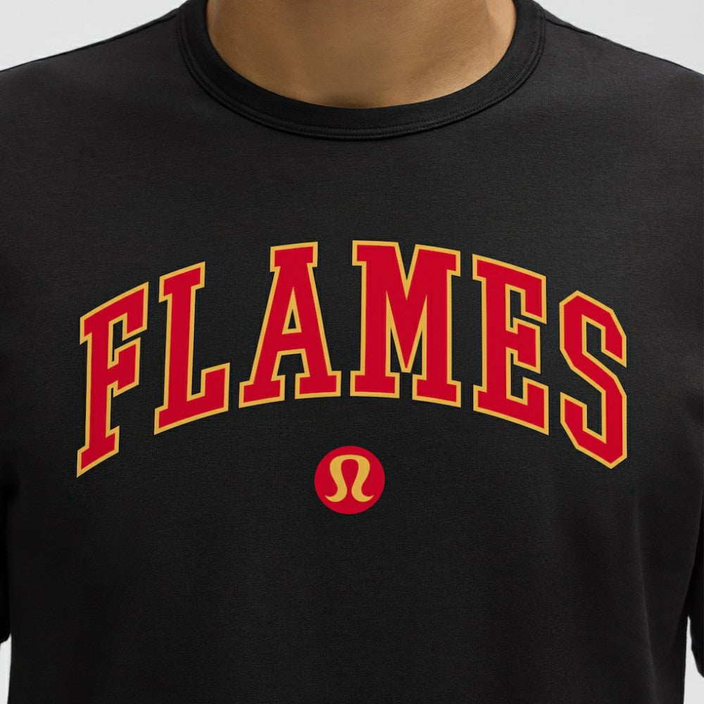 Calgary Flames lululemon Organic Cotton Classic-Fit T-Shirt - Black | US 203170041