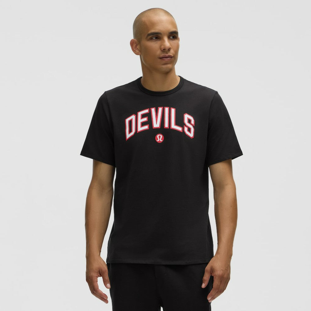 New Jersey Devils lululemon Organic Cotton Classic-Fit T-Shirt - Black | US 203170045