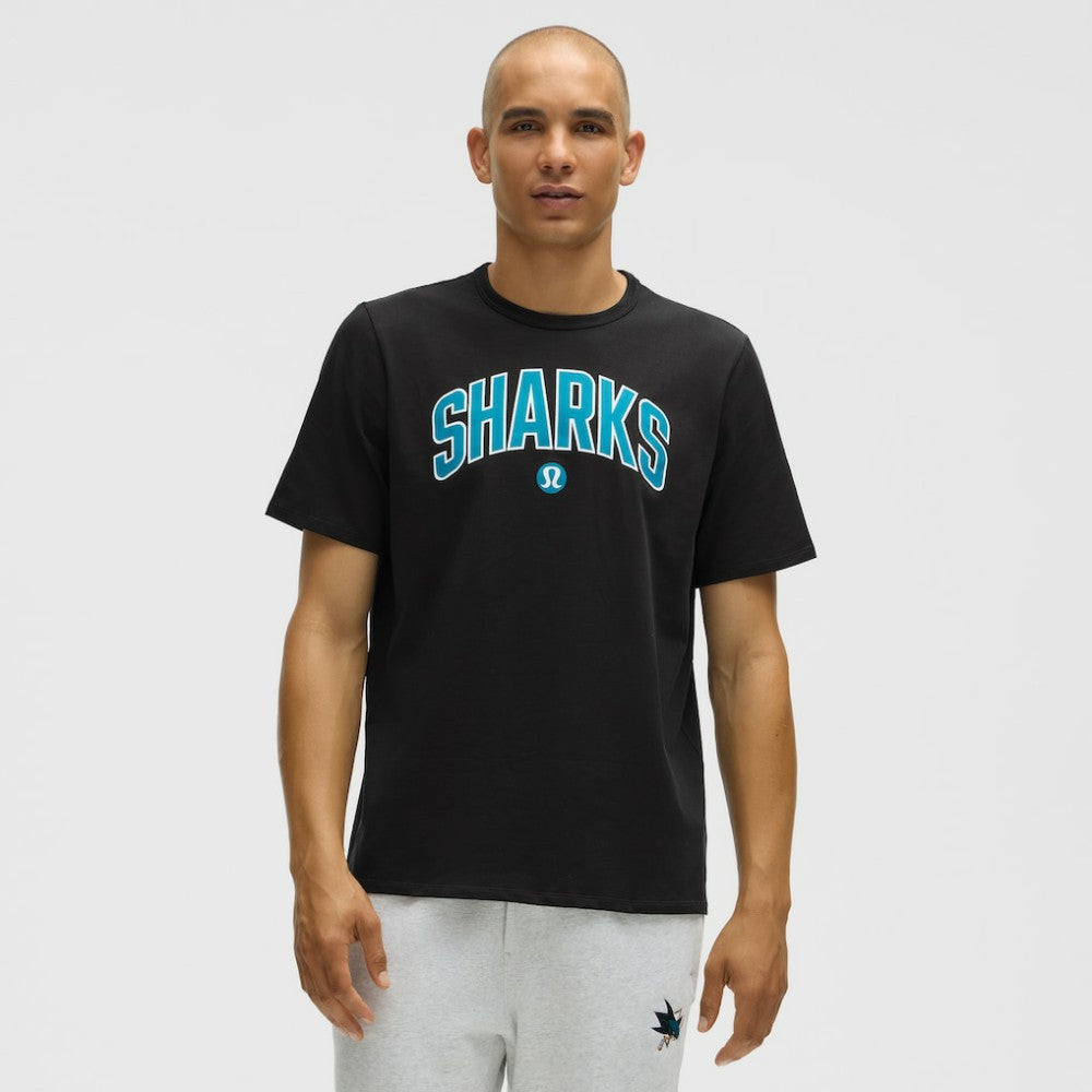 San Jose Sharks lululemon Organic Cotton Classic-Fit T-Shirt - Black | US 203170049