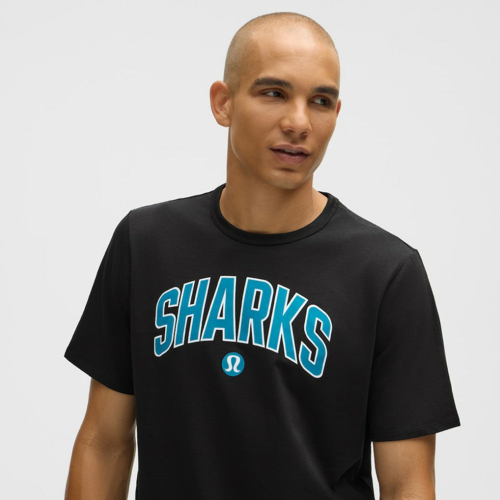 San Jose Sharks lululemon Organic Cotton Classic-Fit T-Shirt - Black | US 203170049