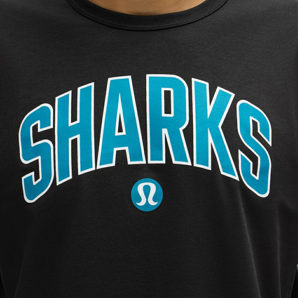 San Jose Sharks lululemon Organic Cotton Classic-Fit T-Shirt - Black | US 203170049