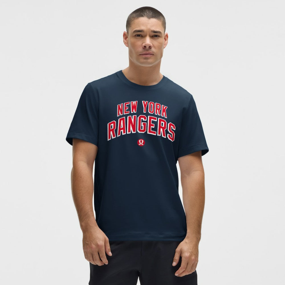 New York Rangers lululemon Organic Cotton Classic-Fit T-Shirt - Blue | US 203170052
