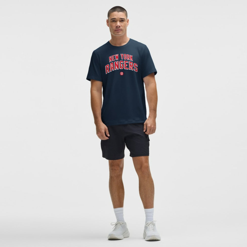 New York Rangers lululemon Organic Cotton Classic-Fit T-Shirt - Blue | US 203170052